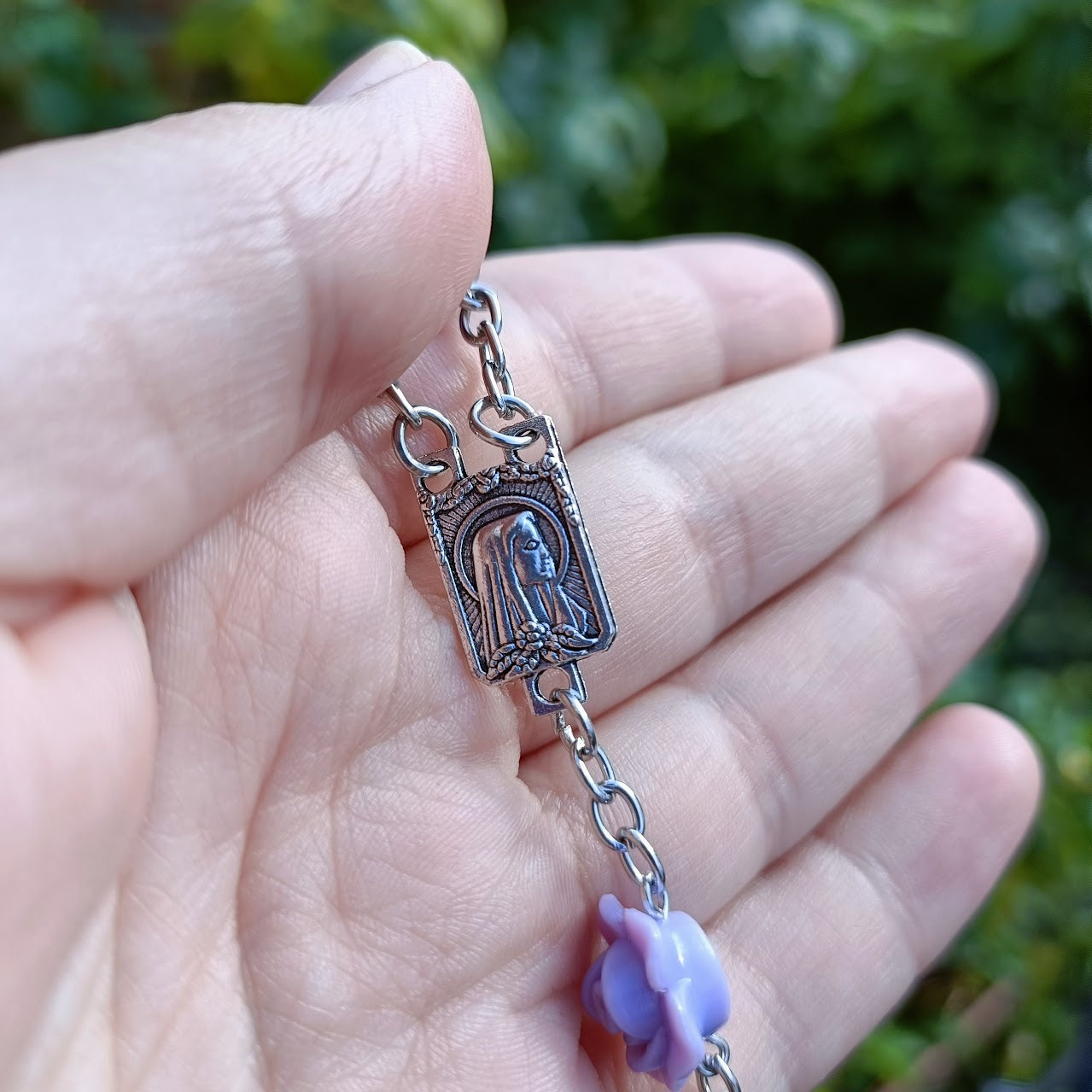 Purple Roses Rosary