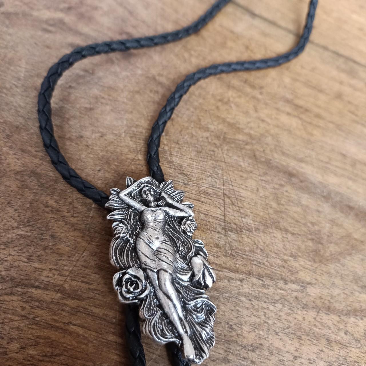 Bolo Tie - Goddess in Roses