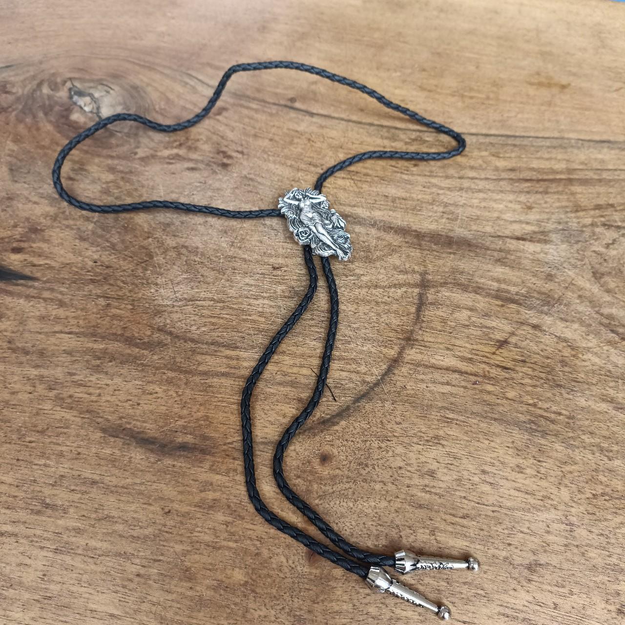 Bolo Tie - Goddess in Roses