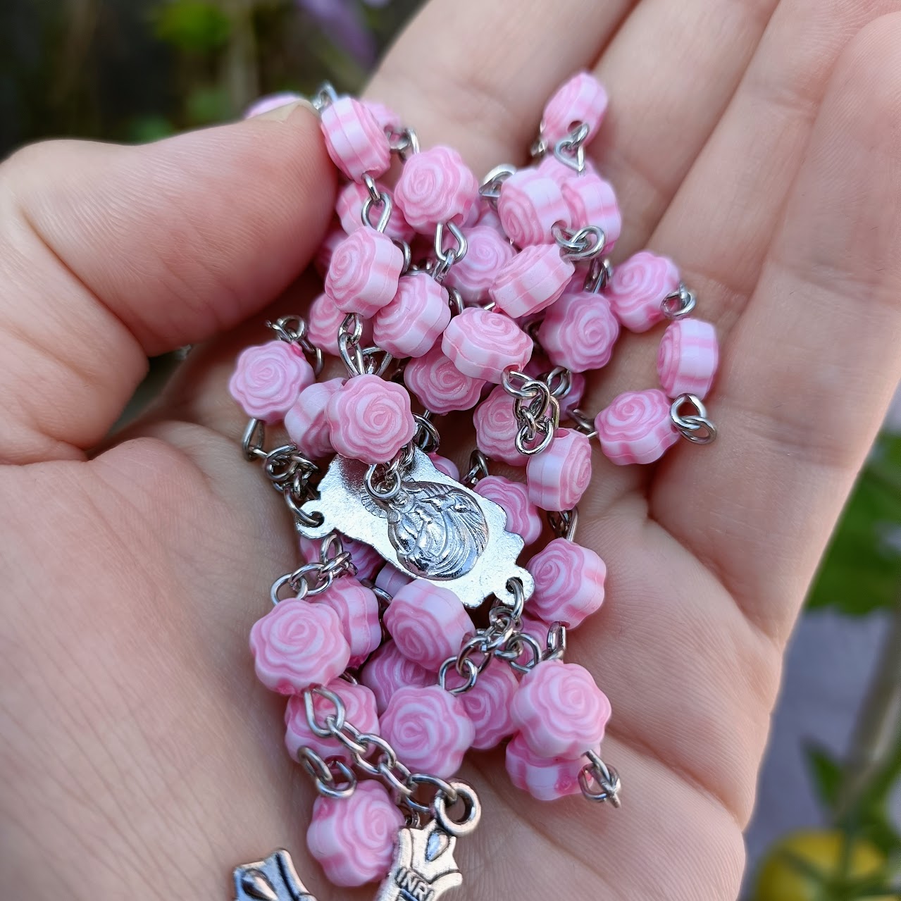 Pink Roses Ladies Rosary
