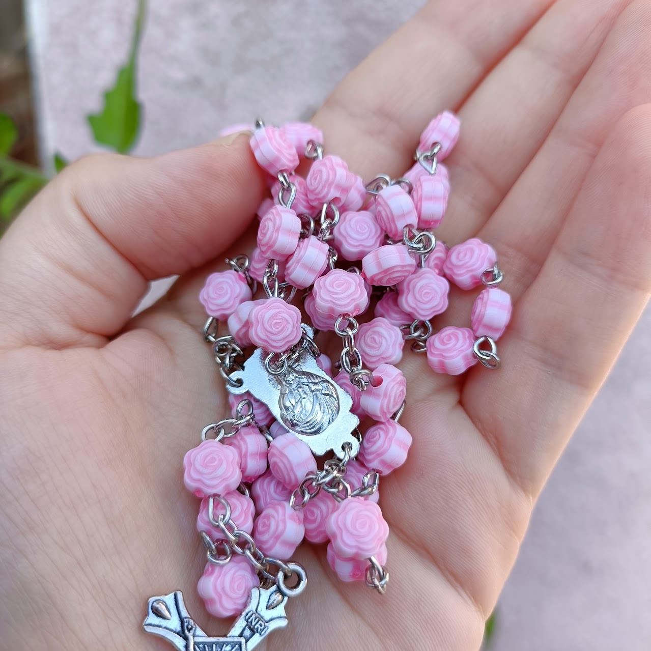 Pink Roses Ladies Rosary