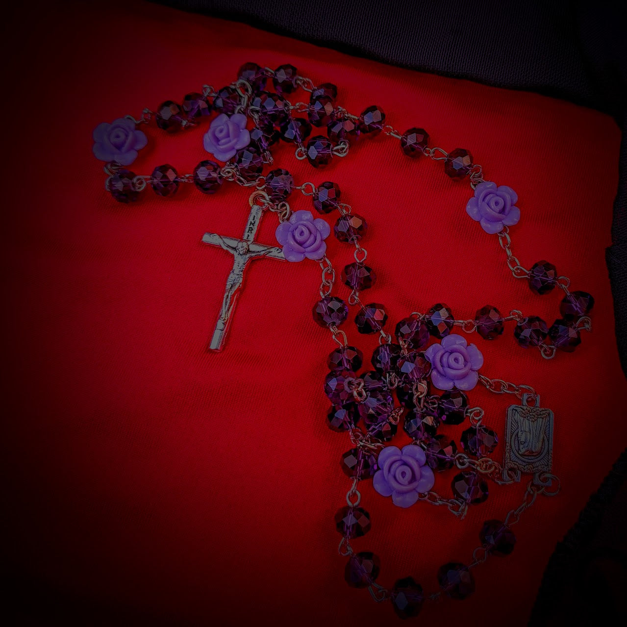 Purple Roses Rosary