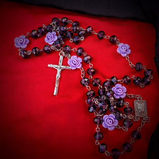 Purple Roses Rosary