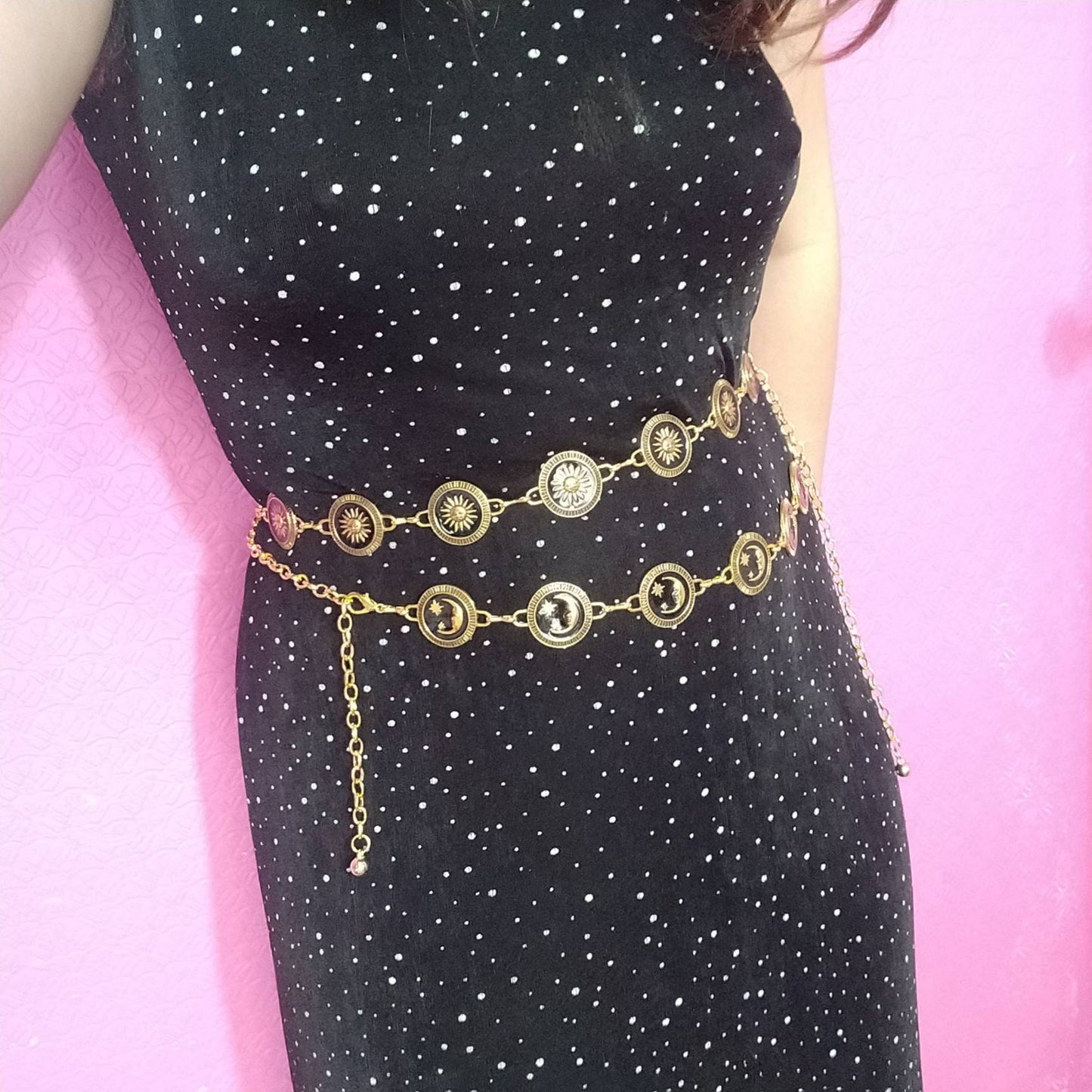 gold and black celestial belts