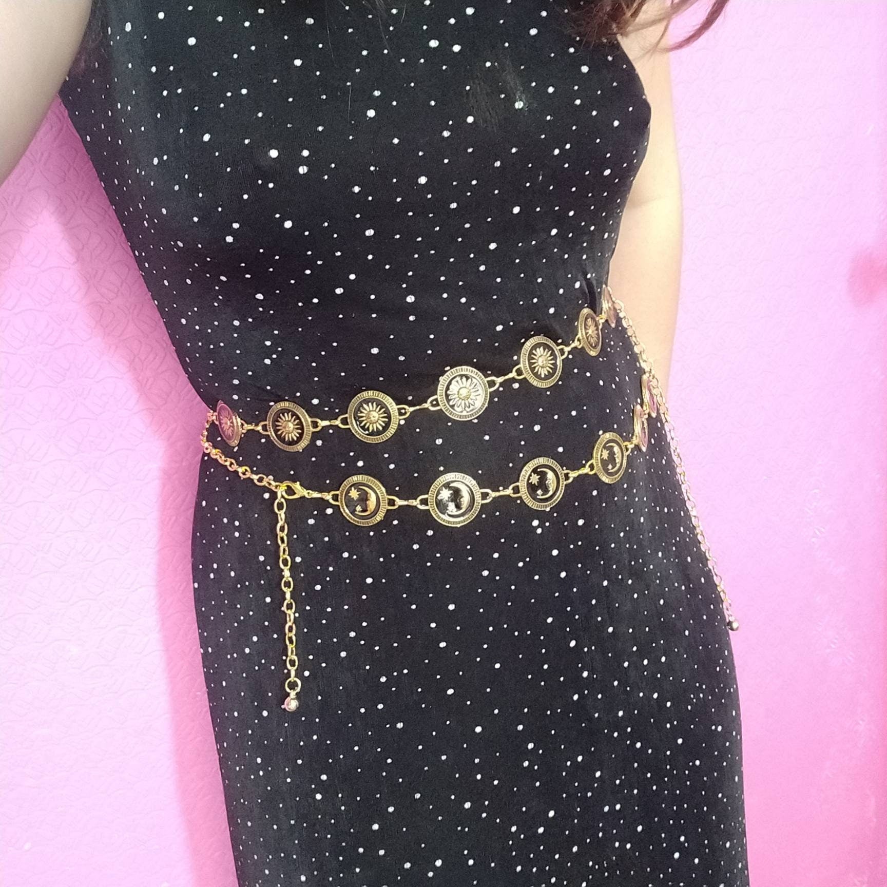 gold and black celestial belts