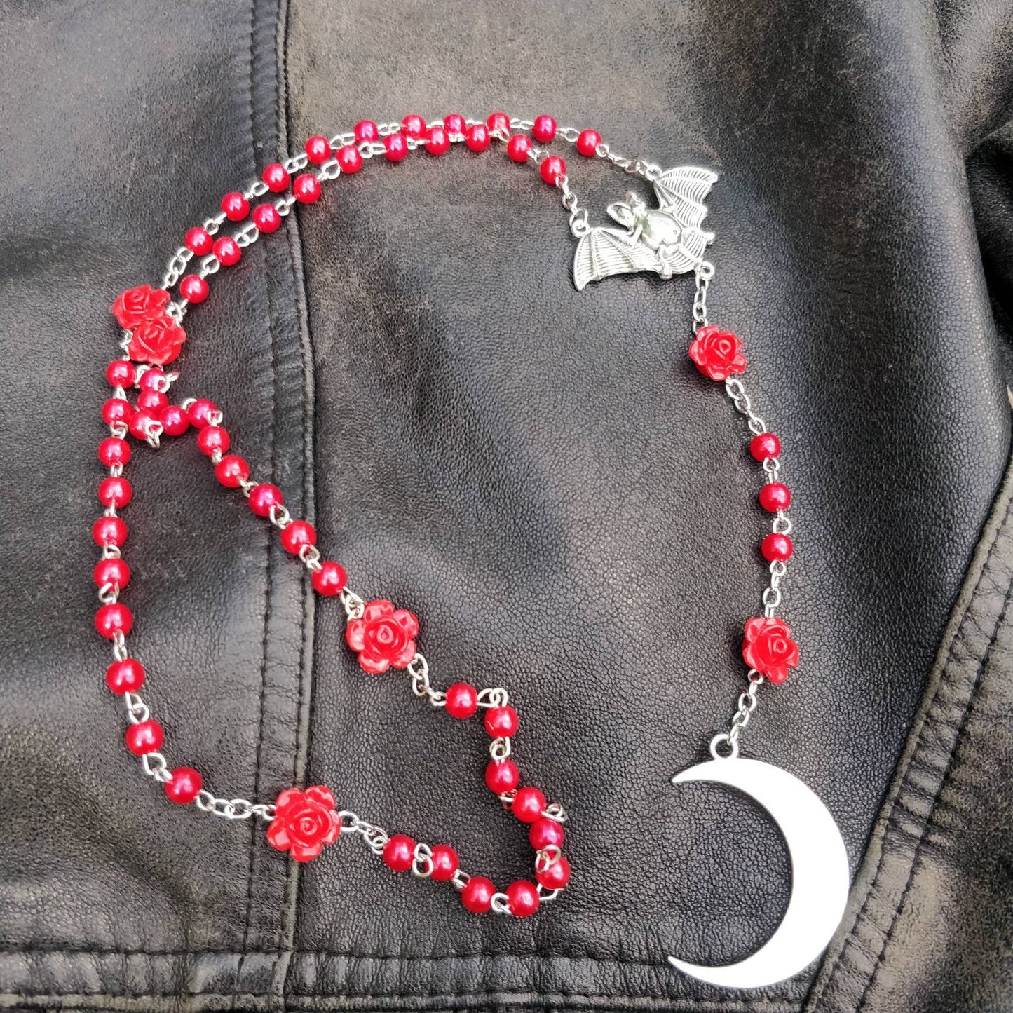 Goth Rosary - "Night Bloom"