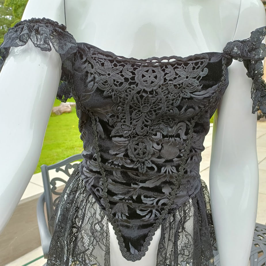 Vampire Renaissance Velvet Off Shoulder Top