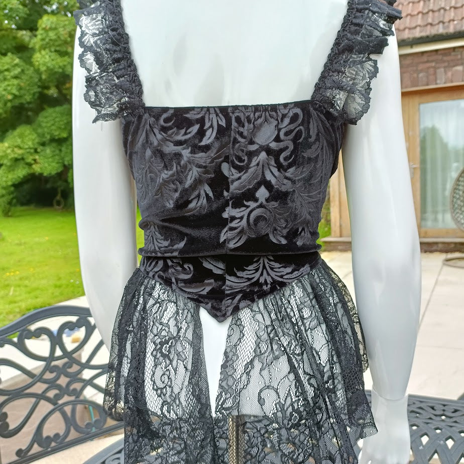 Vampire Renaissance Velvet Off Shoulder Top
