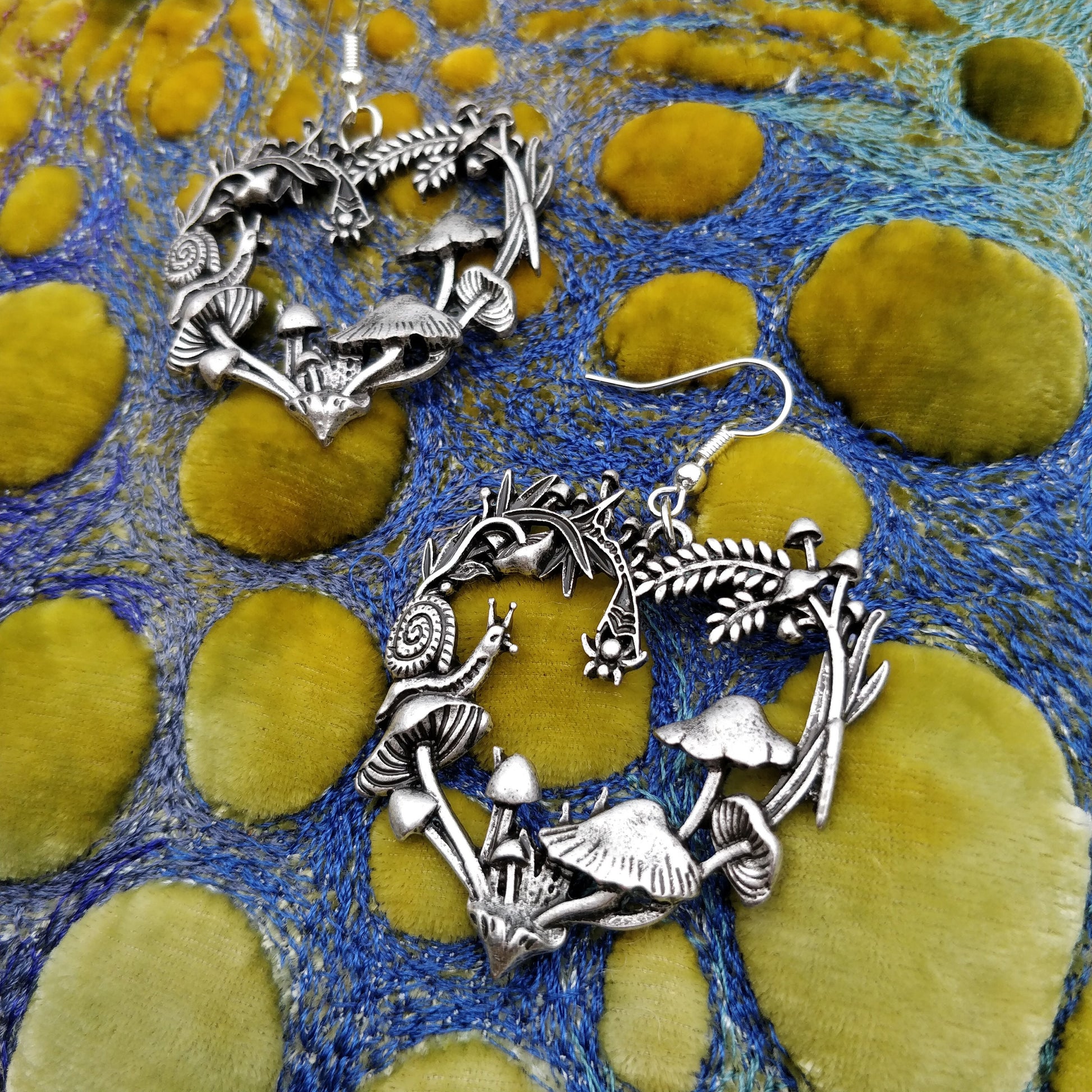 Autumnal Heart Earrings- Cottagecore Fairycore