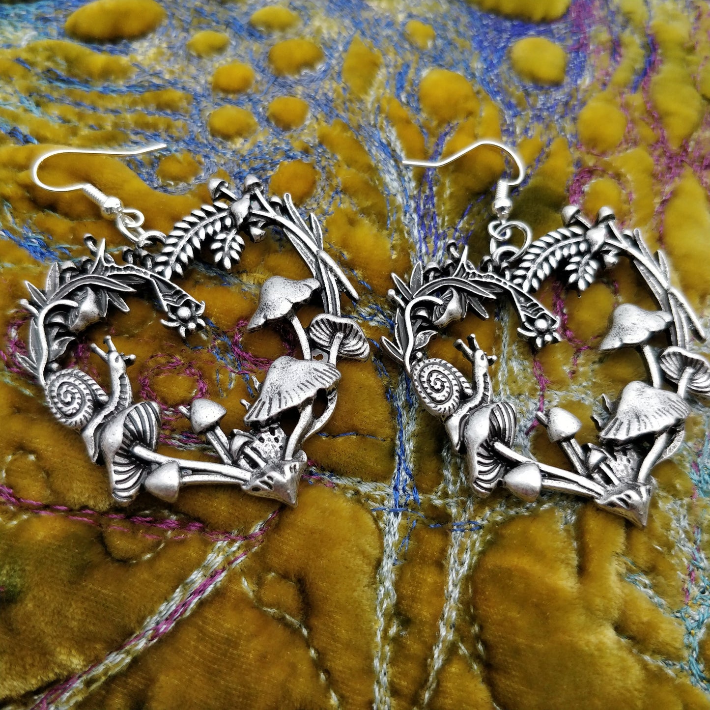 Autumnal Heart Earrings- Cottagecore Fairycore