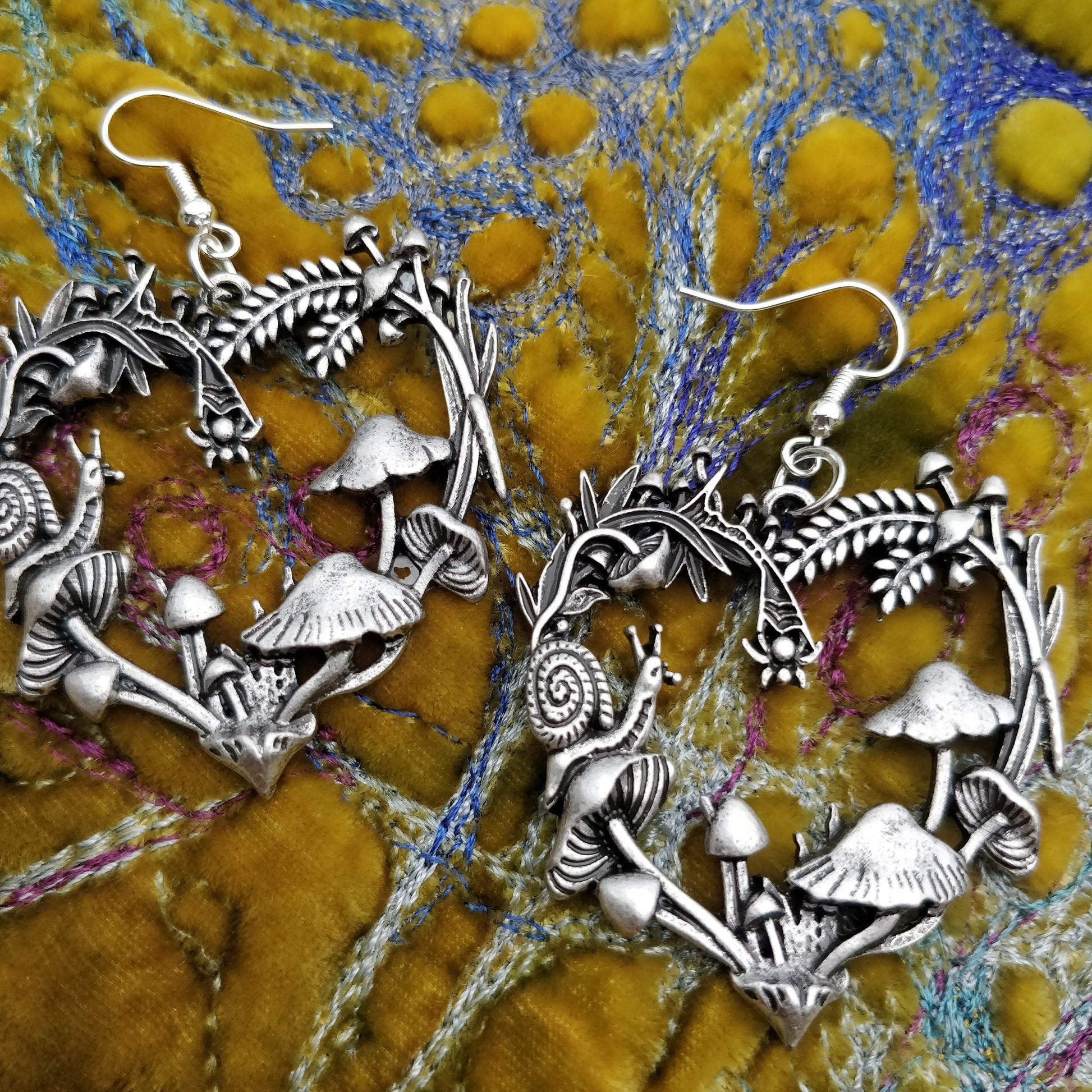 Autumnal Heart Earrings- Cottagecore Fairycore