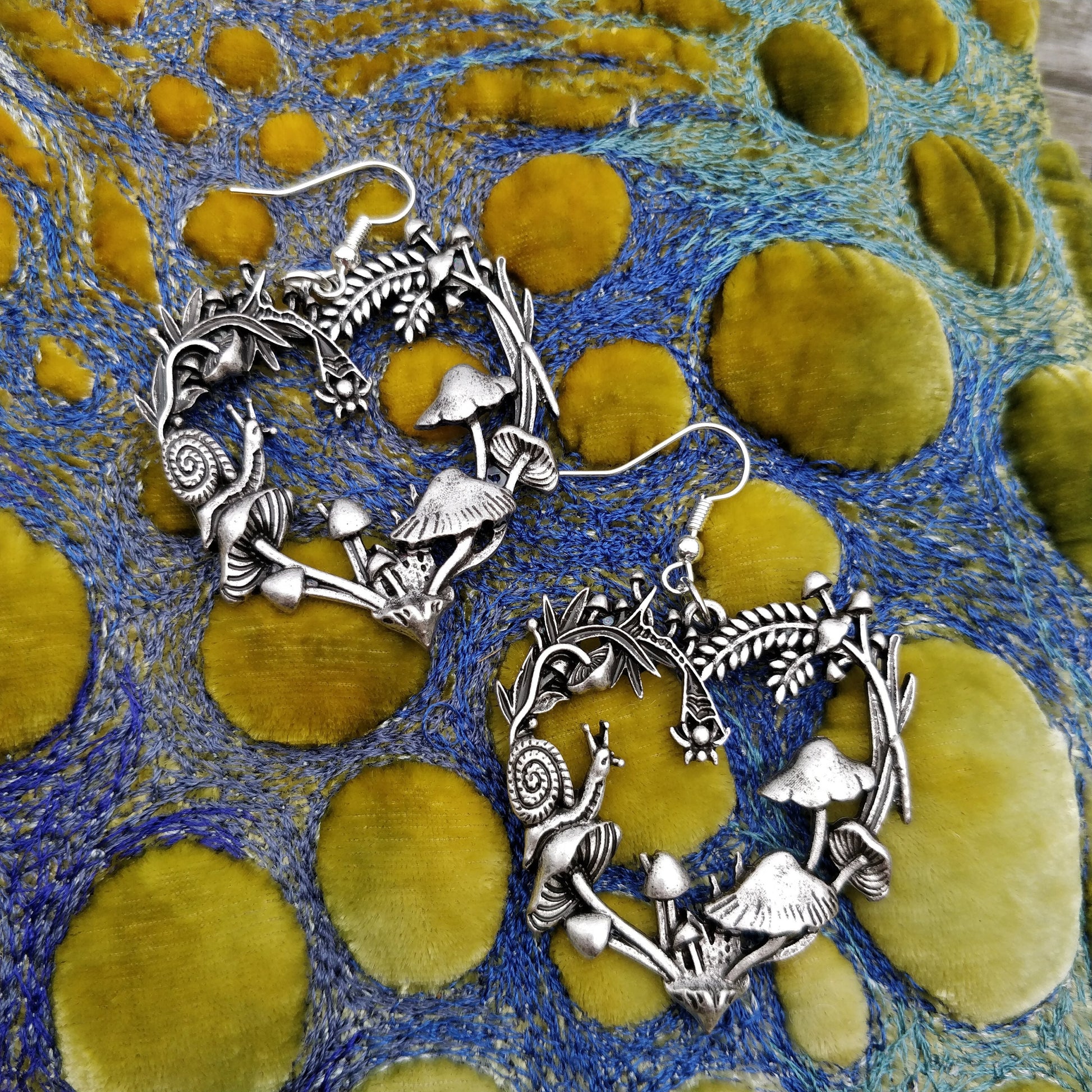 Autumnal Heart Earrings- Cottagecore Fairycore