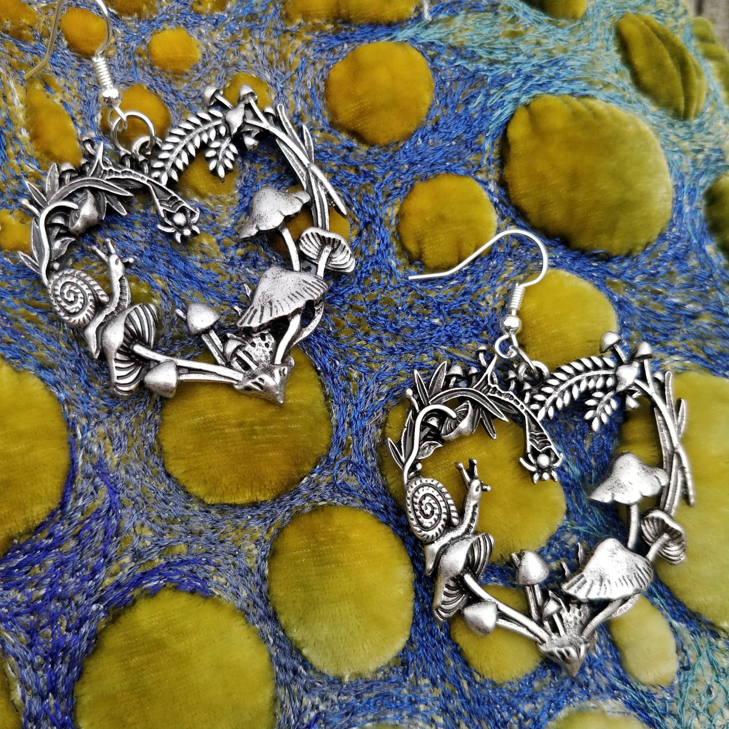 Autumnal Heart Earrings- Cottagecore Fairycore