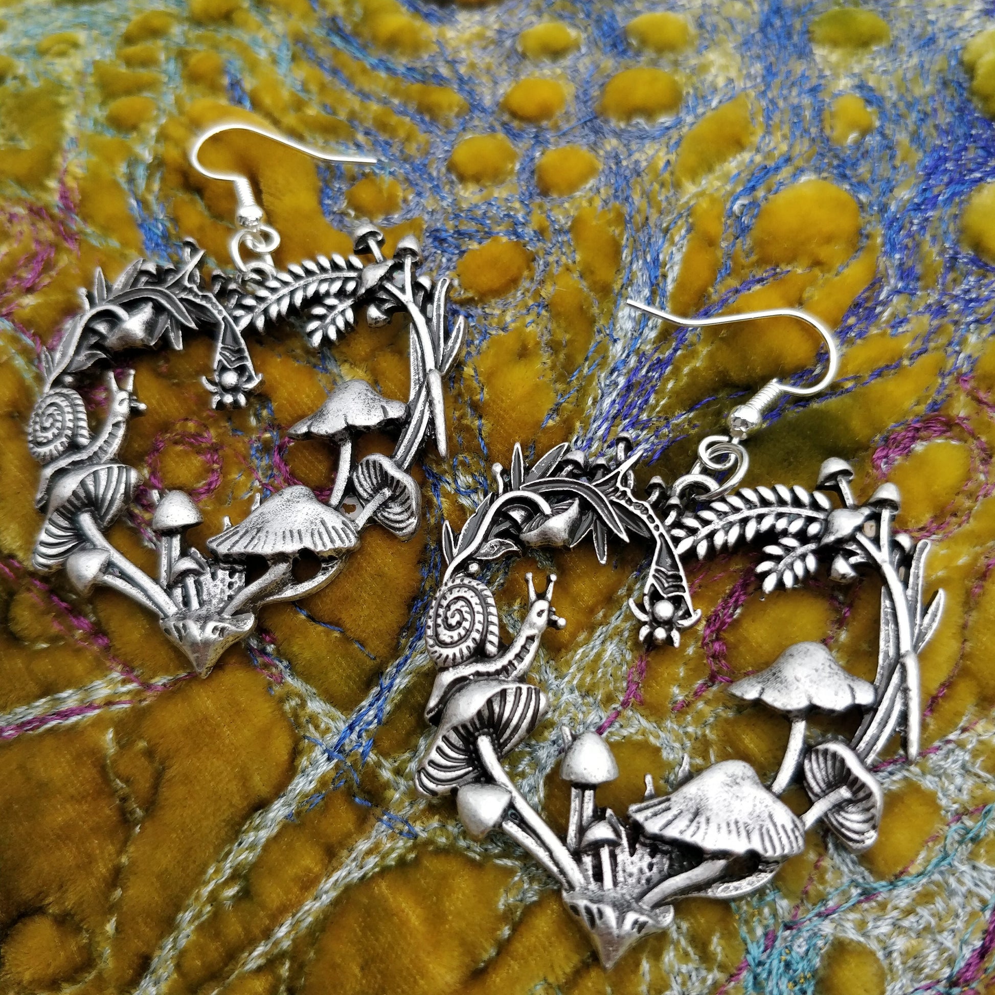 Autumnal Heart Earrings- Cottagecore Fairycore