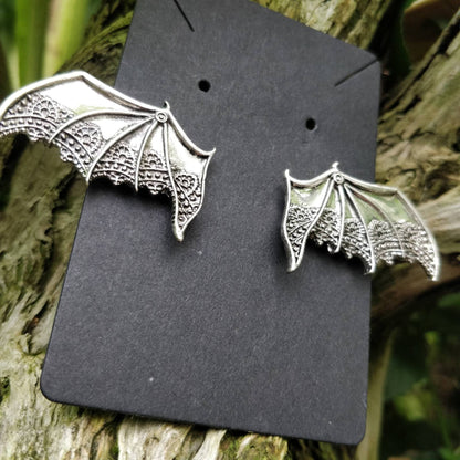 Bat Hair Clips. Trad Goth vampire hair accessories Halloween
