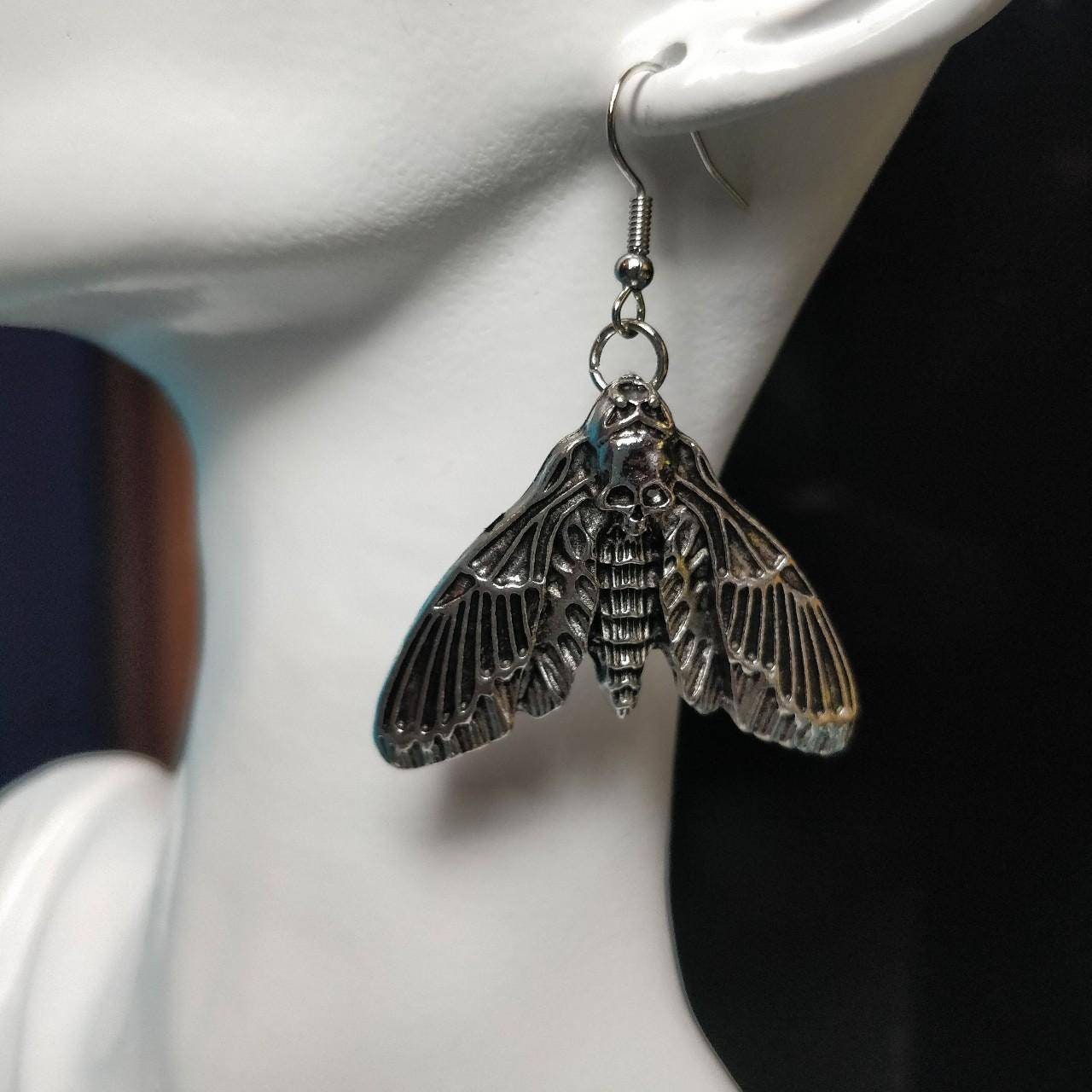 Deaths Head Moth Earrings