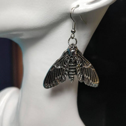 Deaths Head Moth Earrings