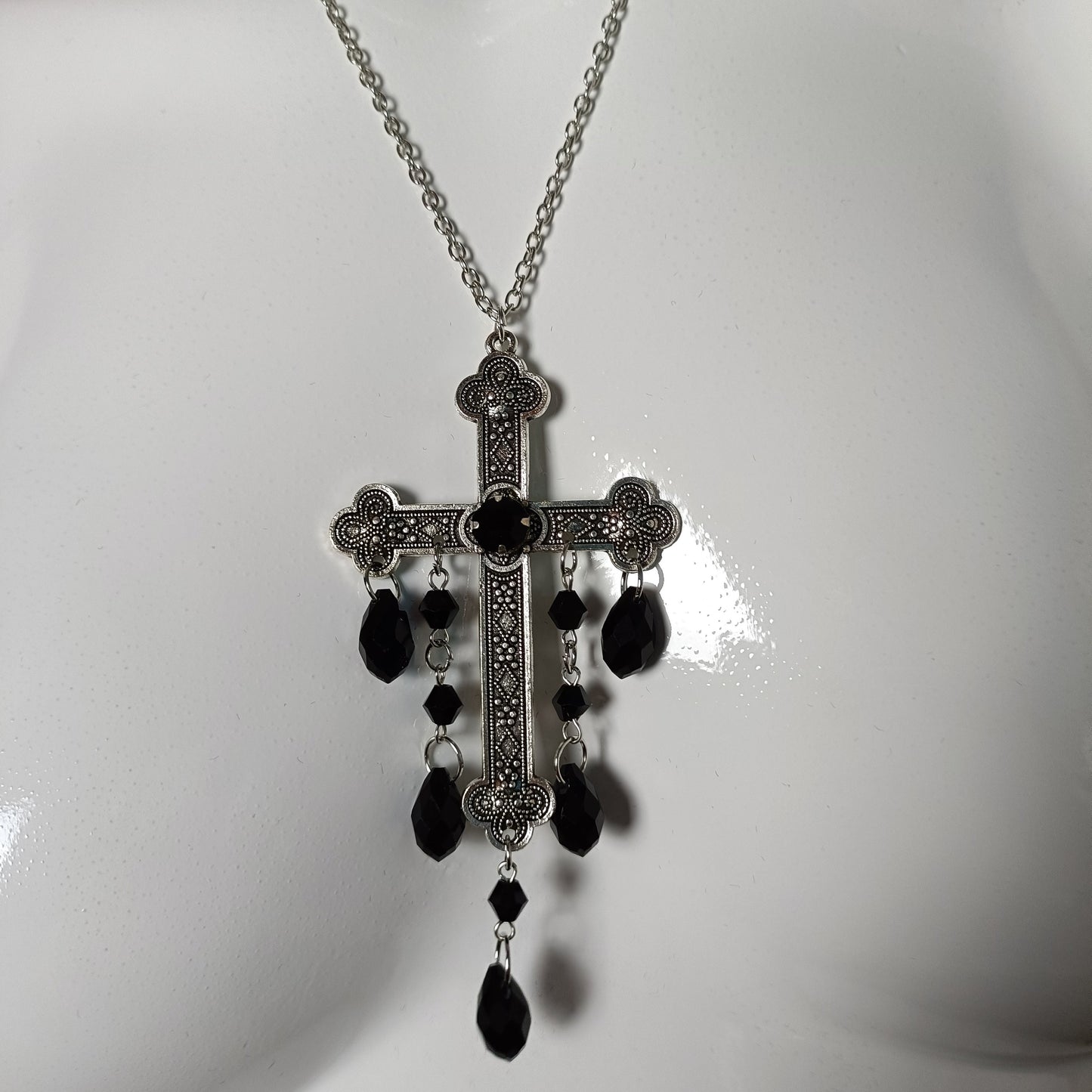 Dripping Crucifix Necklace
