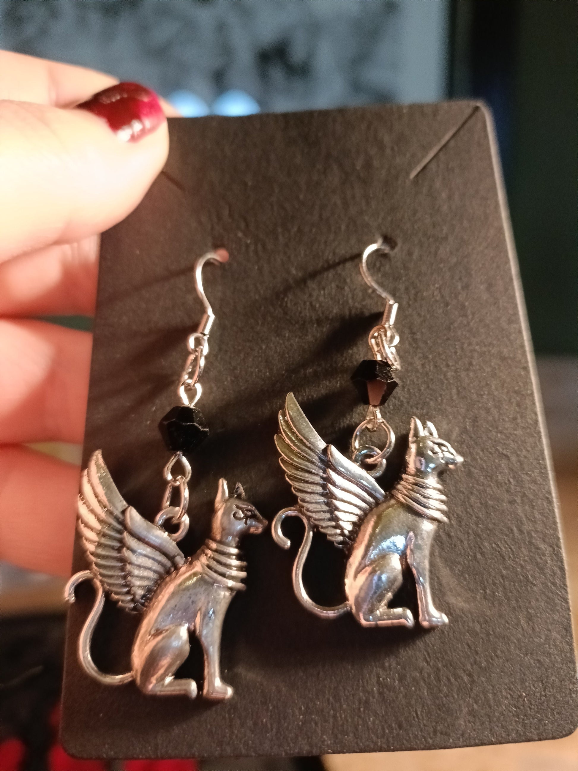 Egyptian Cat Goddess Earrings (Bastet)