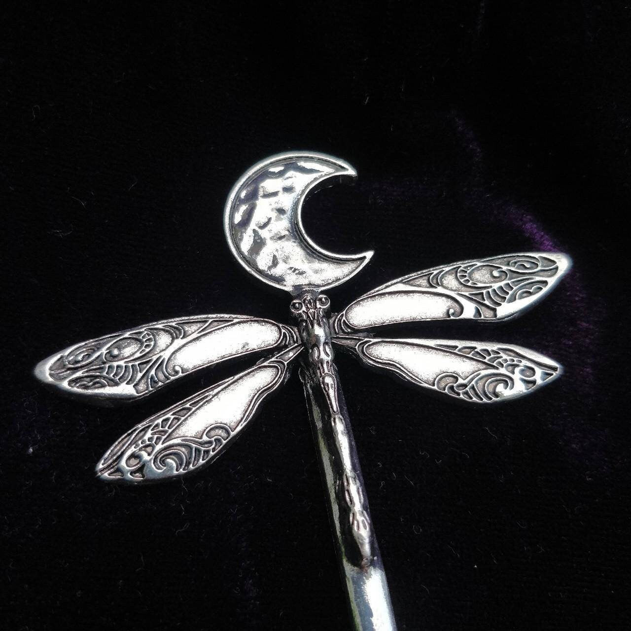 Lunar Dragonfly Hair Stick