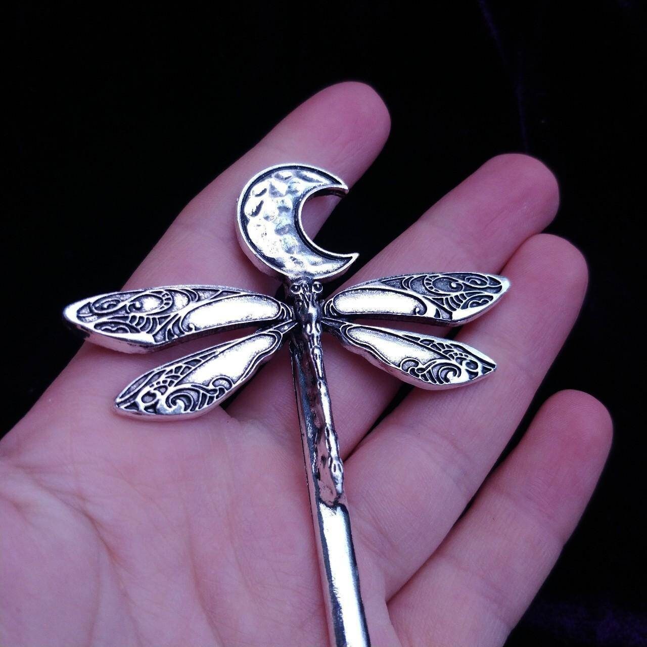 Lunar Dragonfly Hair Stick