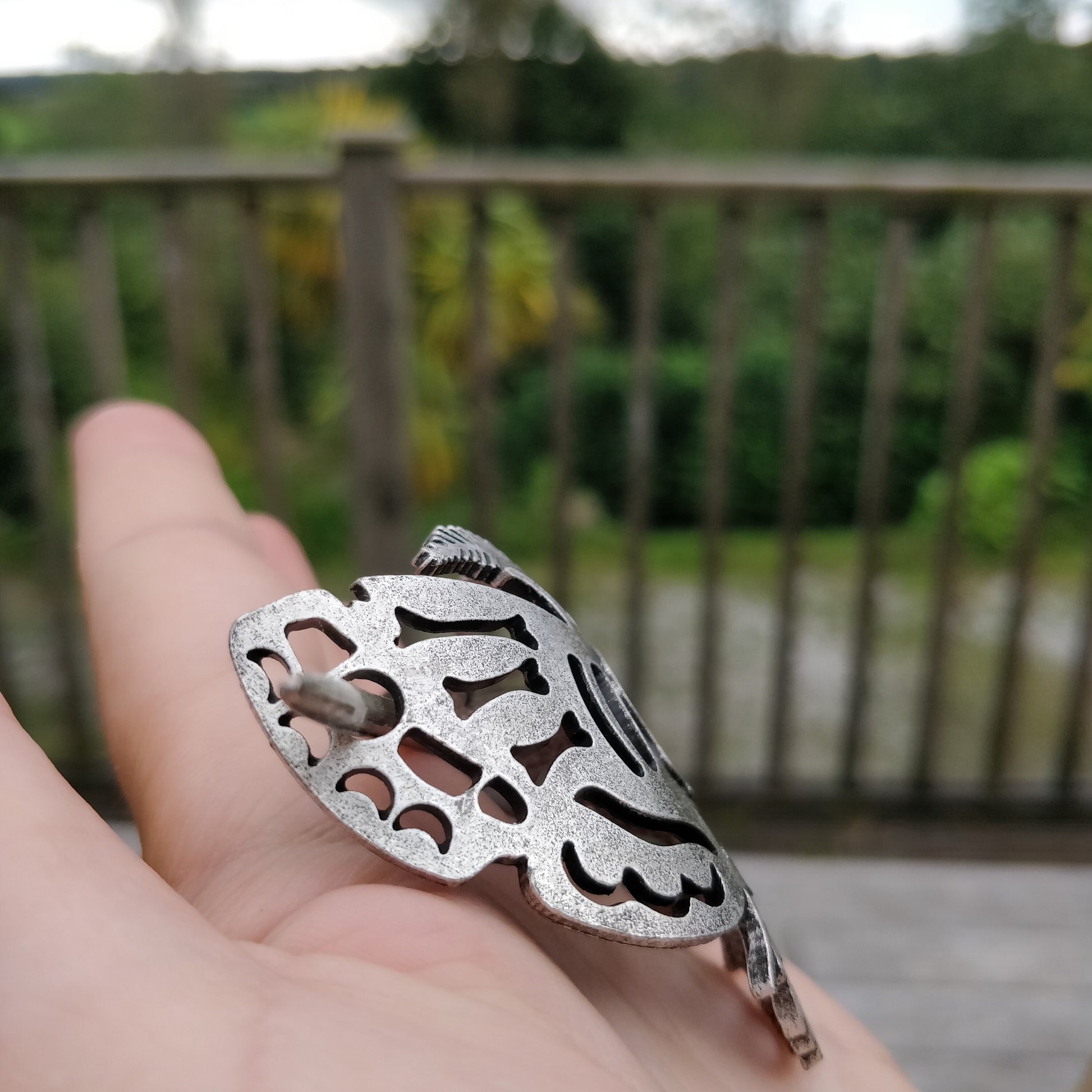 Lunar Moth Skeletal Hair Pin