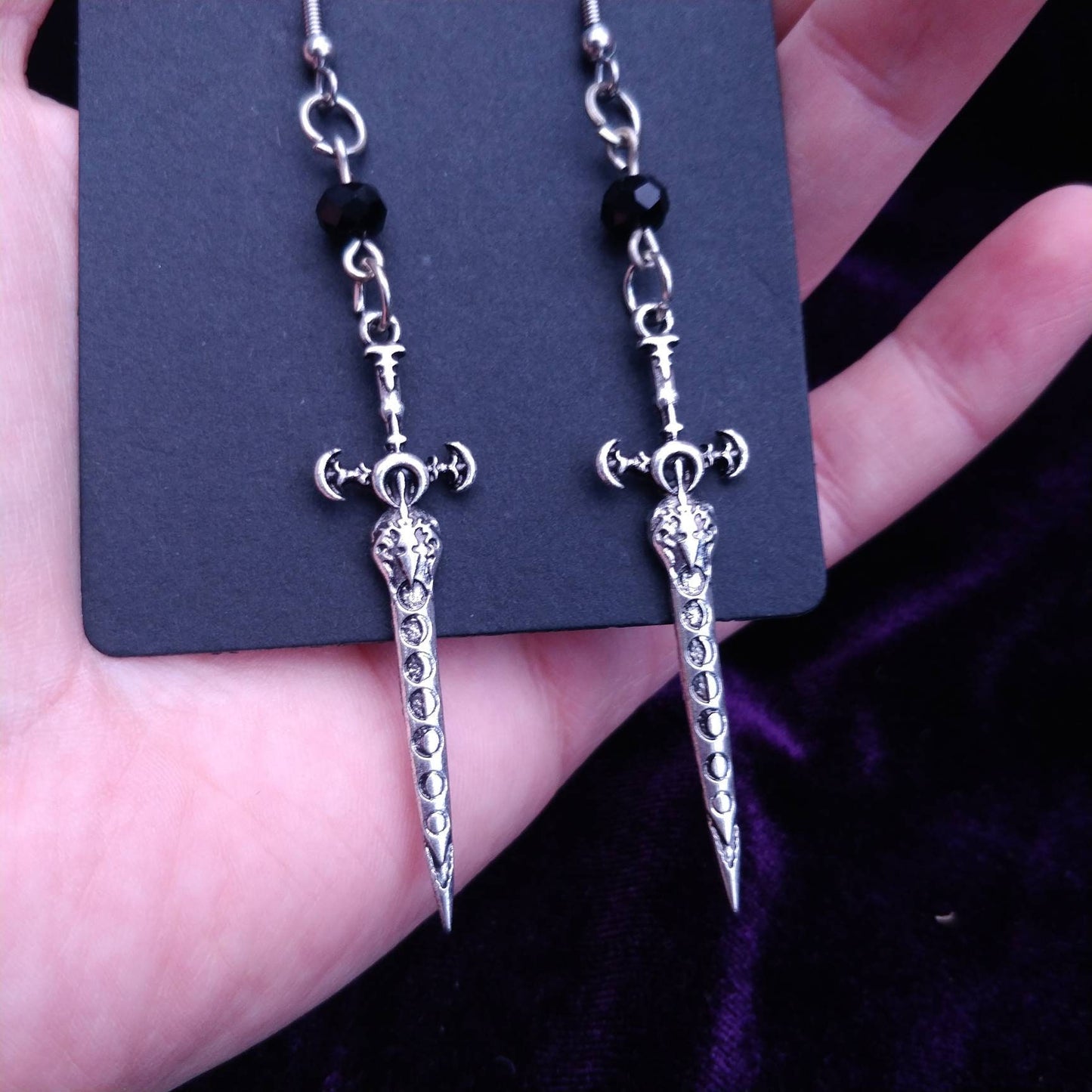 Lunar Sword Earrings