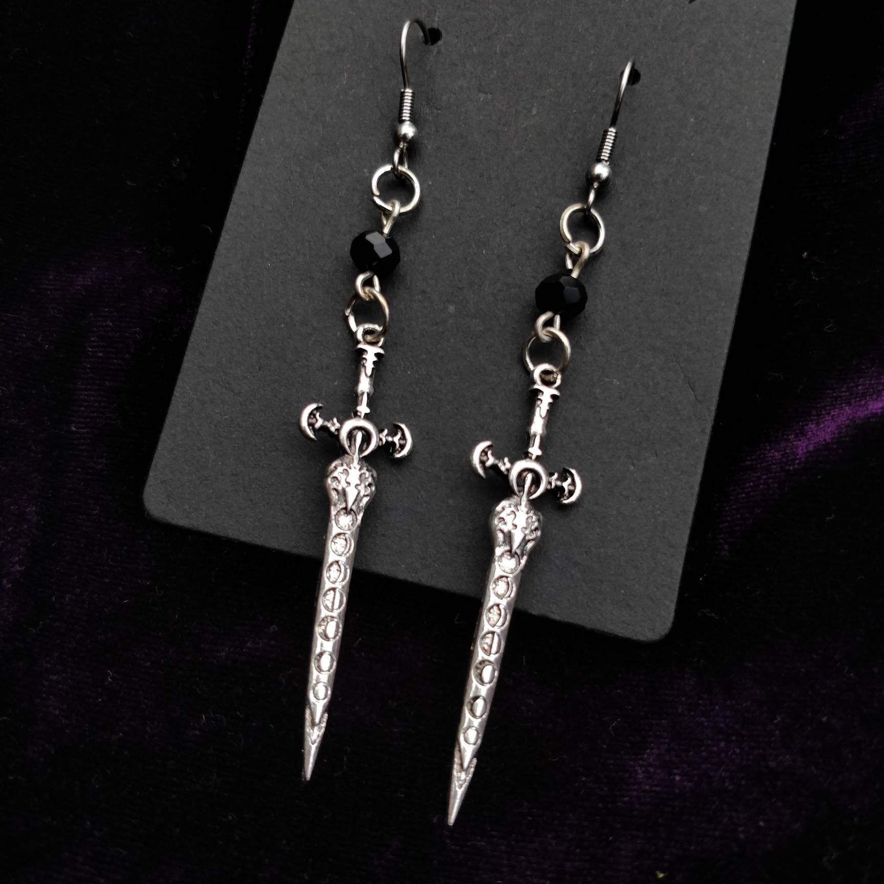 Lunar Sword Earrings