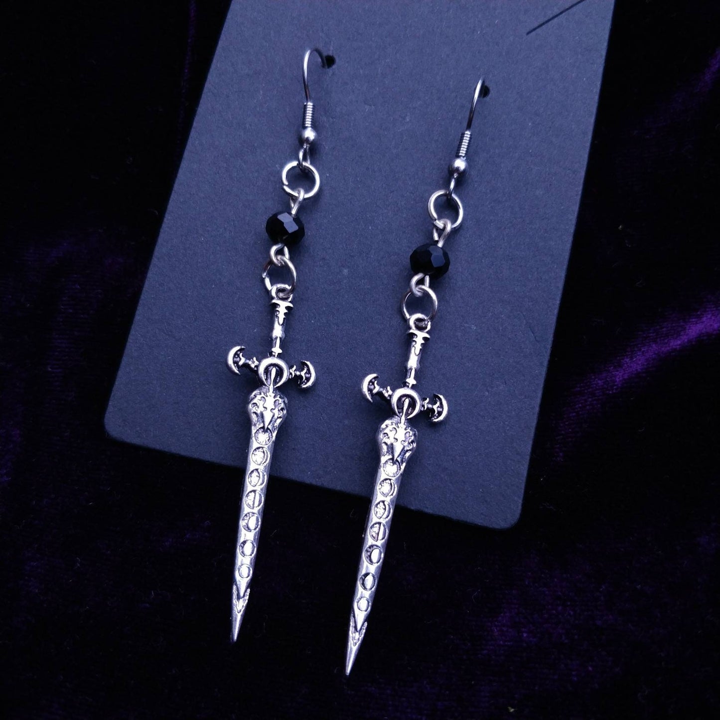 Lunar Sword Earrings