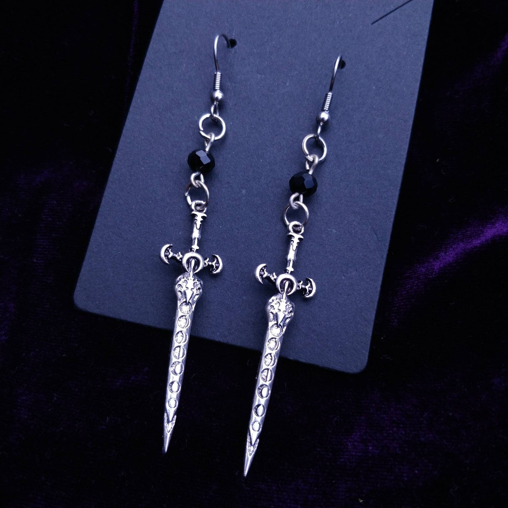 Lunar Sword Earrings