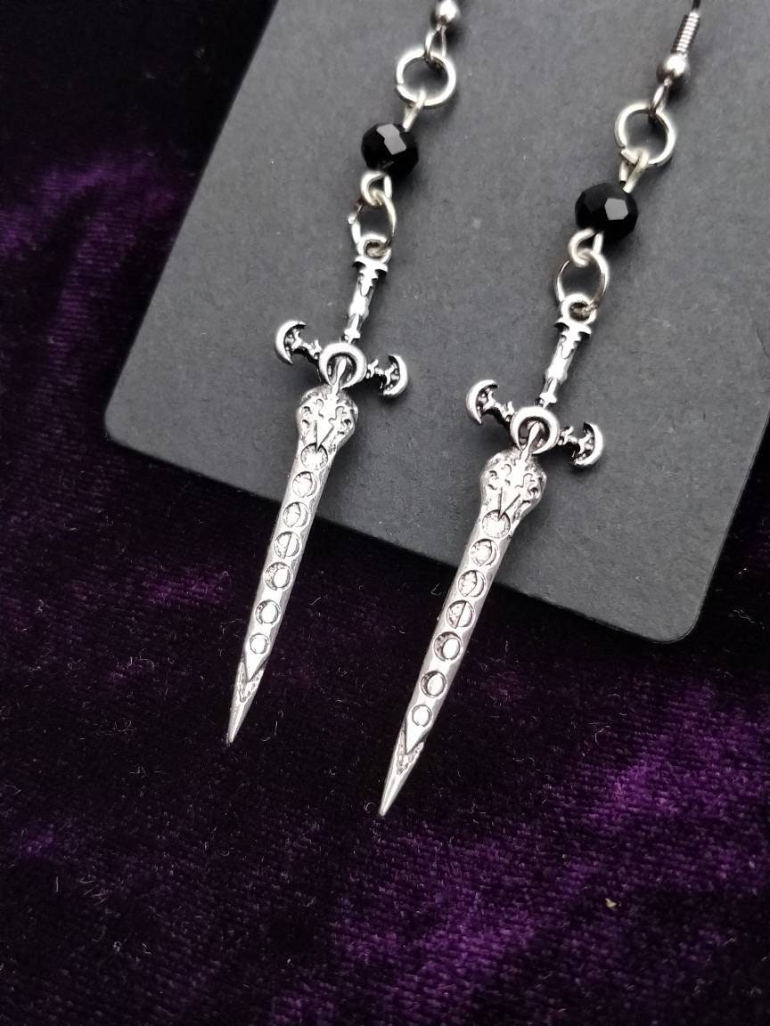 Lunar Sword Earrings