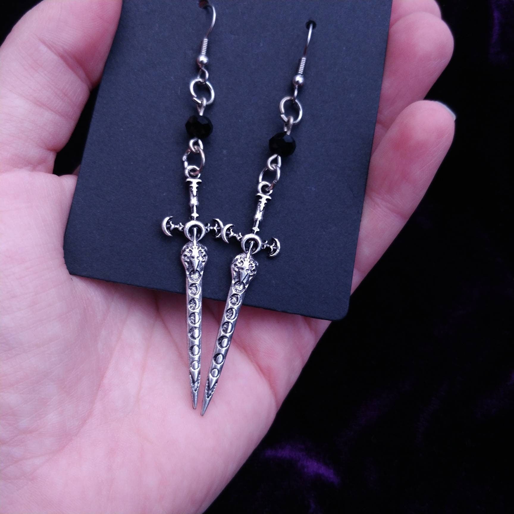 Lunar Sword Earrings