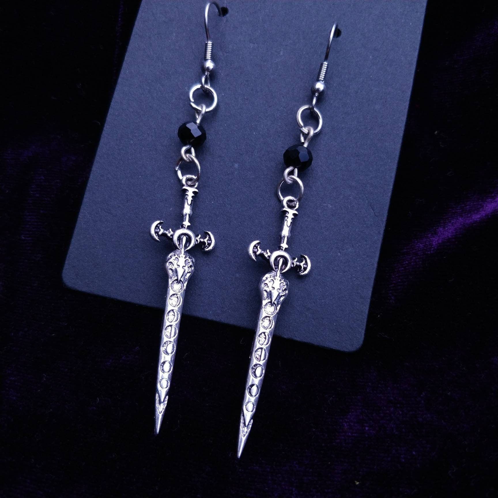 Lunar Sword Earrings