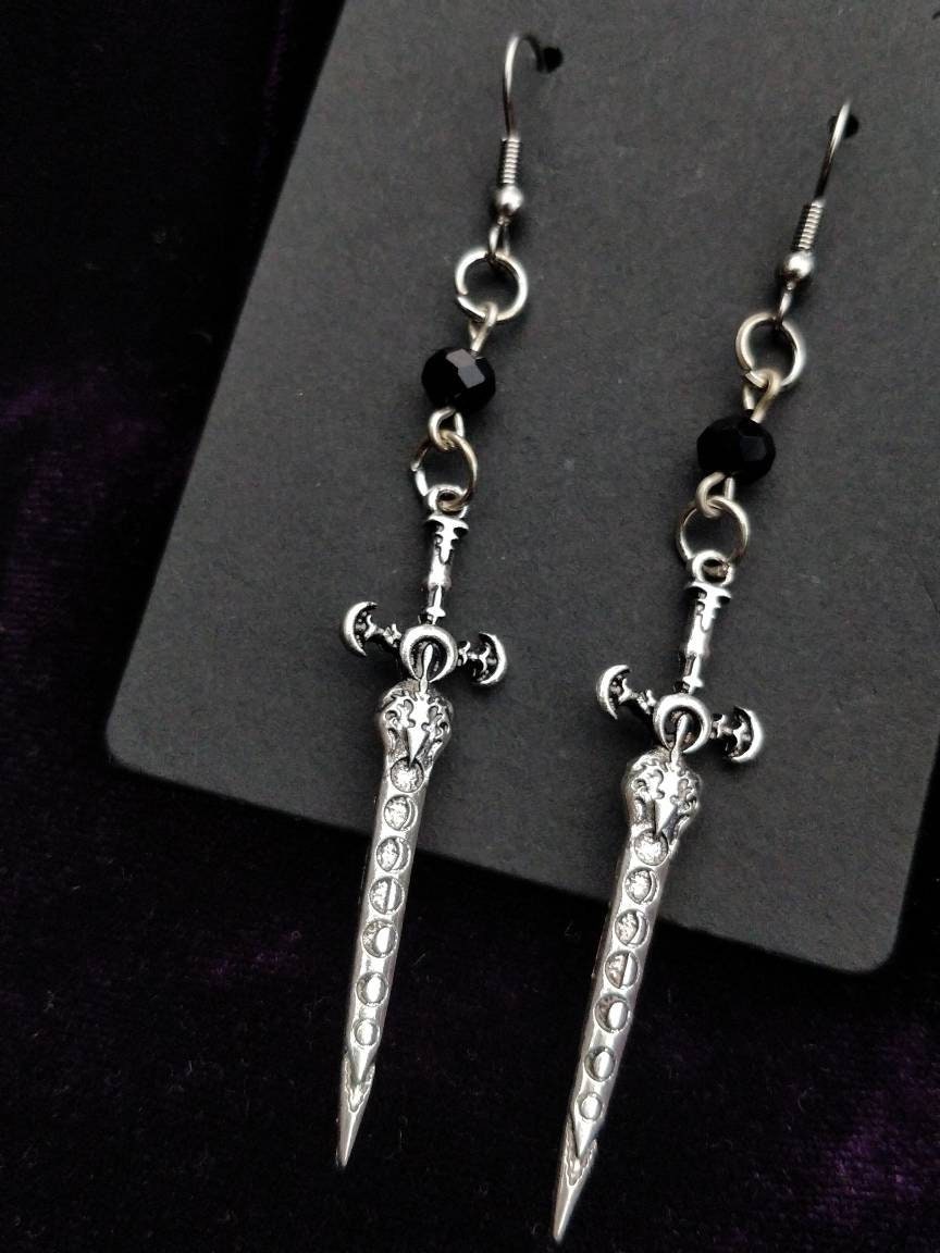 Lunar Sword Earrings