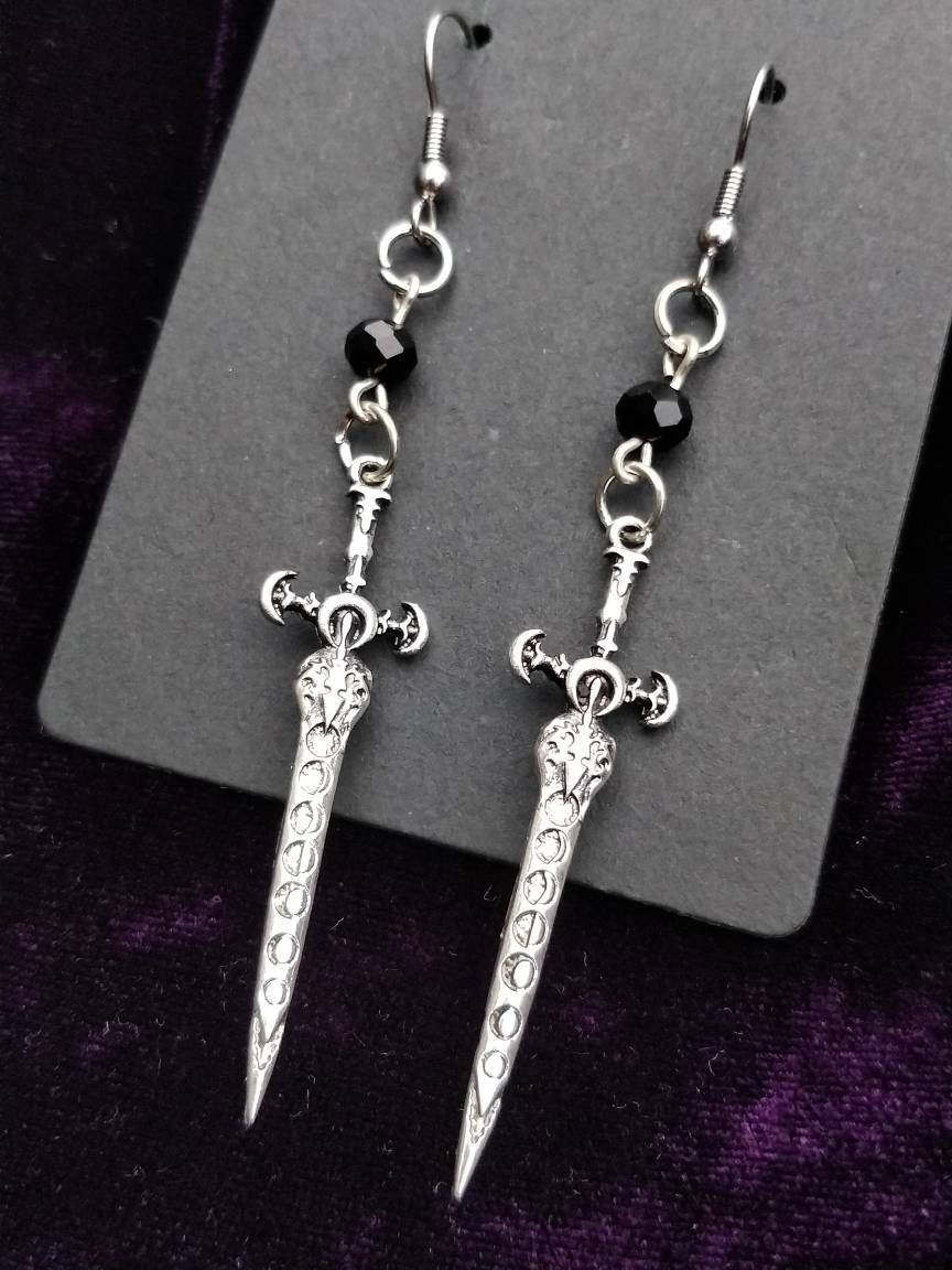 Lunar Sword Earrings