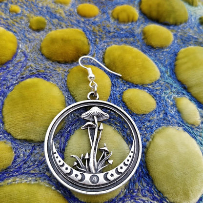 Mushroom Moon Earrings