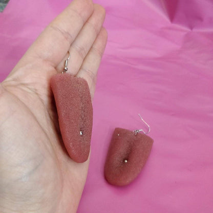 Pierced Tongue Earrings