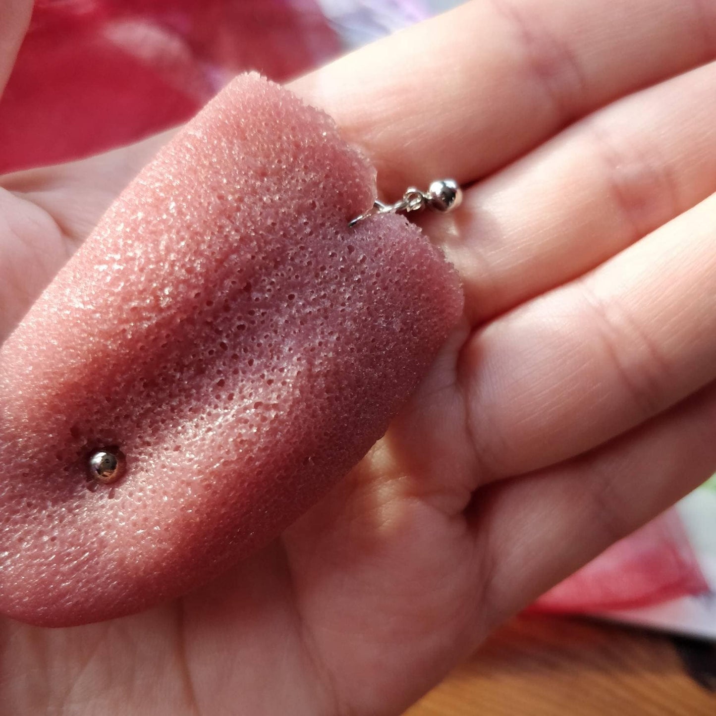 Pierced Tongue Earrings