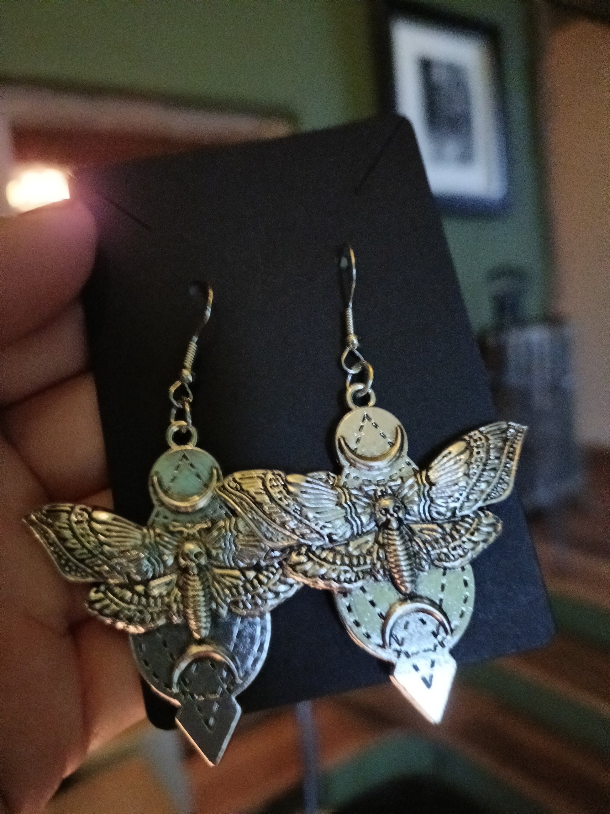 Sacred Moth Earrings