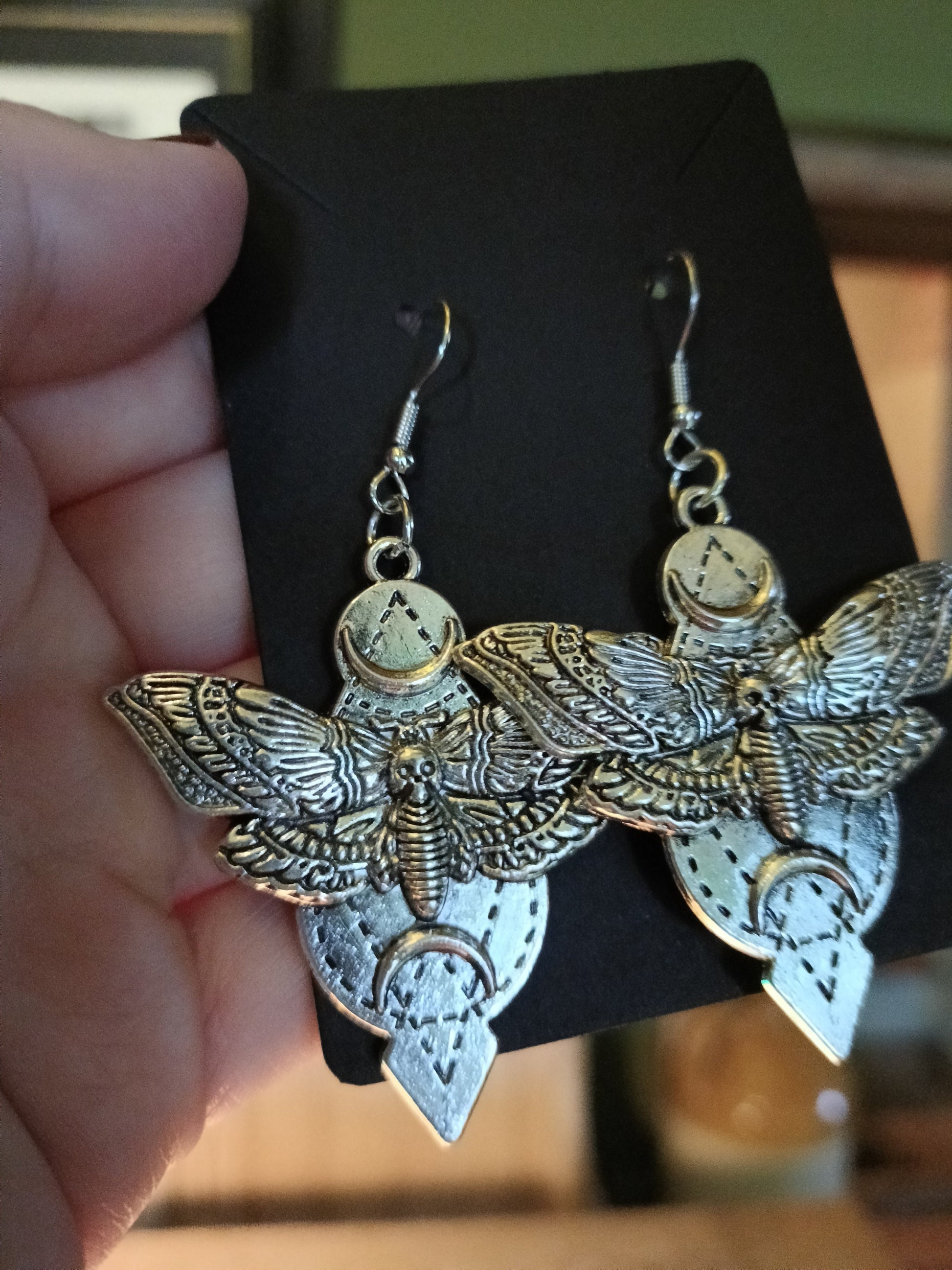 Sacred Moth Earrings