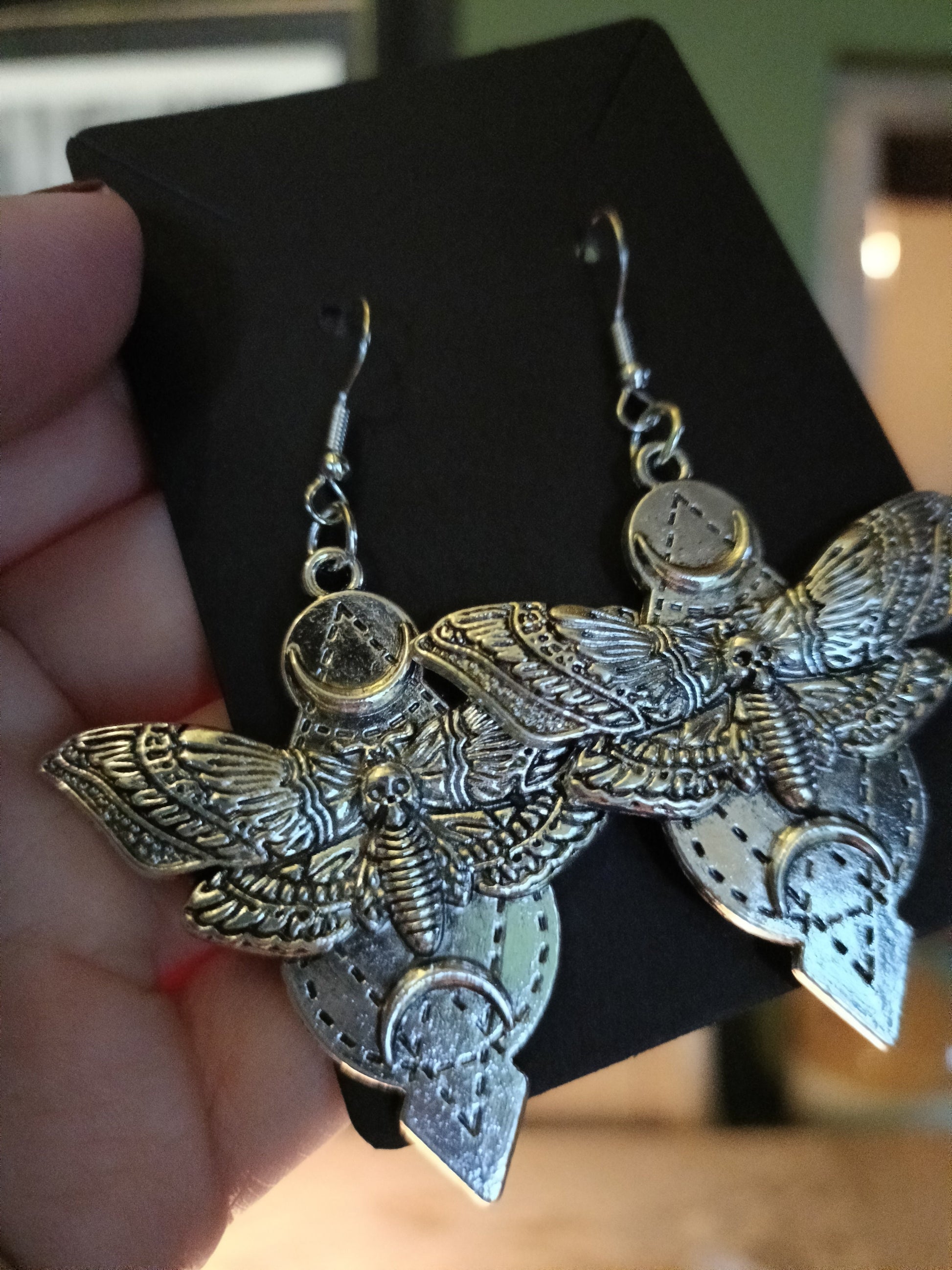 Sacred Moth Earrings