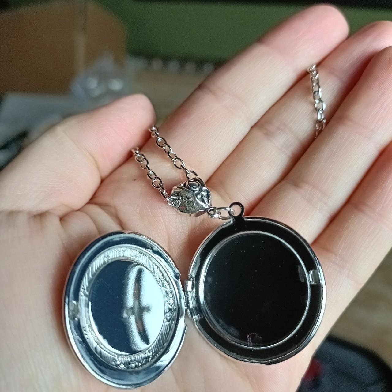 Sacred Moth Mandala Locket Necklace