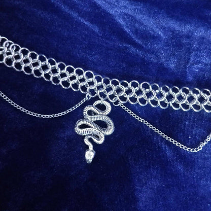 The Snake Charmer Chainmail Necklace