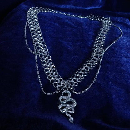 The Snake Charmer Chainmail Necklace