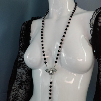 Vampire Rosary Pink and Black