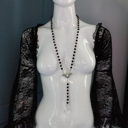 Vampire Rosary Pink and Black