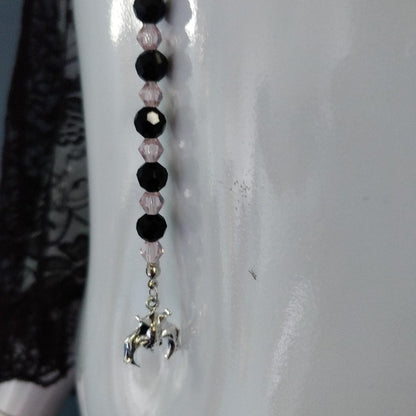Vampire Rosary Pink and Black