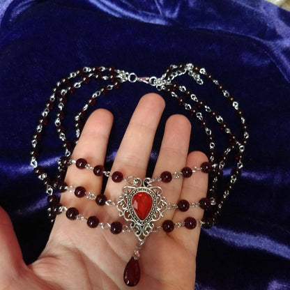 Vampire's Romance Necklace - Triple Layer