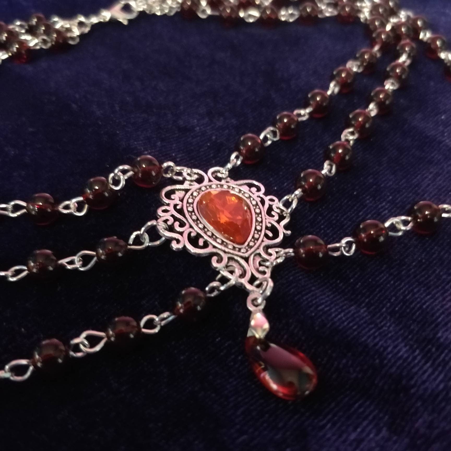 Vampire's Romance Necklace - Triple Layer