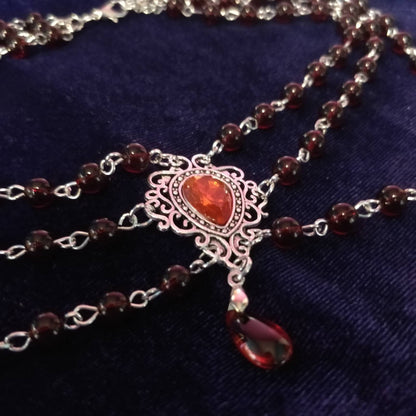 Vampire's Romance Necklace - Triple Layer
